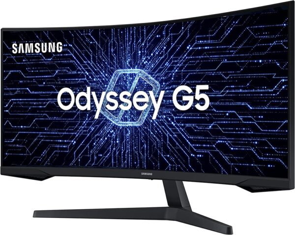 Monitor Gamer 34" Samsung Odyssey LC34G55, Curvo , Ultrawide Qhd, 1000R, 165HZ, 1MS, HDMI, Display Port, Freesync