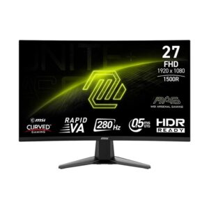 MONITOR GAMER CURVO MSI MAG 276CXF, 27 FHD, VA, HDR, 280HZ, 0.5MS, ADAPTIVE-SYNC, DP E HDMI, CURVA 1500R, PRETO - 9S6-3C
