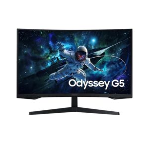 Monitor Samsung 32" Gamer Odyssey G5 Led/Va Qhd Curvo 165hz 1ms Hdmi Displayport Vesa - Ls32cg552elmzd