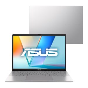 Notebook Asus Vivobook S14, Intel Core i7 13A Geração, 16Gb, 512GB SSD, Keepos, 14” Fhd+, Cool Silver
