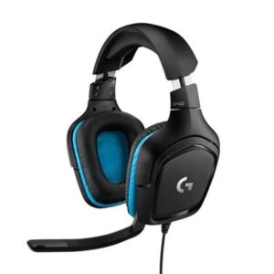 Headset Gamer Logitech G432 7.1 Dolby Surround Para Pc, Playstation, Xbox e Nintendo Switch, Preto/Azul 981 000769