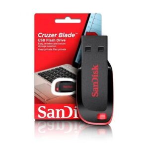 Pen Drive 32Gb Sandisk Z50 Cruzer Blade USB 2.0 Preto/Vermelho