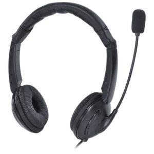 Fone De Ouvido Headset Corp USB Com Microfone   Preto   Vk390