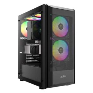 Gabinete Gamer Gamdias Aura Gc6 Argb Preto Com 3 Fan