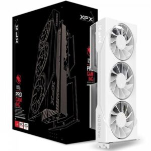 Placa De Video Xfx Swift AMD Radeon RX 9060 Xt Oc White Triple Fan, 16GB, Gddr6, Fsr, Ray Tracing, RX 96Ts316W7