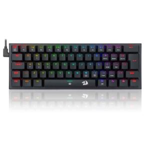 Teclado Mecanico Gamer Redragon Anivia Preto RGB Com Switch Marrom Abnt 2
