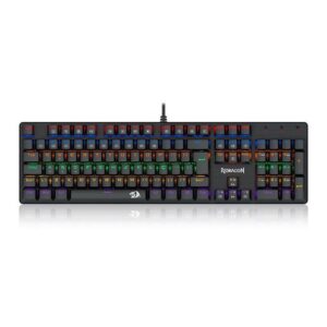 Teclado Mecanico Valheim Rainbow Preto Switch Marrom