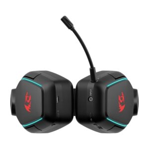 Headset Gamer Sem Fio Redragon Mira, RGB, 7.1, Drivers 40Mm, Bluetooth, P2, Preto H868