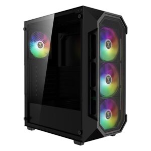 Gabinete Gamer Gamdias Aura Gc1 Elite Preto Argb