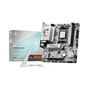 Placa Mae Msi B840M Gaming Wifi6E Branca   AMD Ryzen AM5   DDR5   Matx   M.2 Nvme   HDMI/Displayport