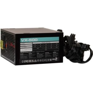 Fonte Gamer Aerocool Vx 500 Stealth, 500W, Atx, Bivolt, Preto