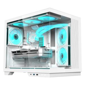 Gabinete Gamer Aquario Fortrek Clarity Max Branco