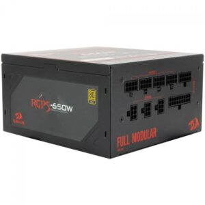 Fonte 650W Redragon Full Modular 80 Plus Gold Rgps 650W