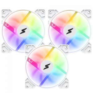 Kit Fan Com 3 Unidades Superframe Swift, Argb, 120Mm, White, Sf 03