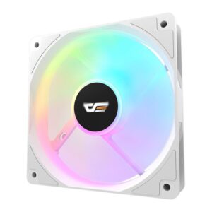 Fan Aigo Darkflash Cl12, 120Mm, Led Rainbow, Branca, Cl12 Wh