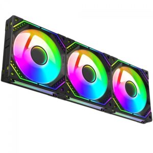 Kit Fan Com 3 Unidades Superframe Cyclone, Argb, 120Mm, Black