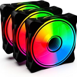 Kit Fan Gamer One Power Radiant X3 Com 3 Fans RGB Preto