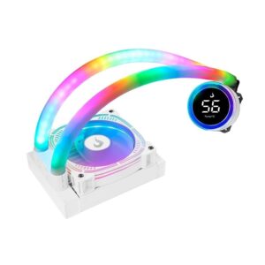 Water Cooler Gamer Rise Mode Aura Ice, Argb, 120Mm, Intel E AMD, Branco Rm Wai 01 Argb