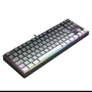 Teclado Gamer Redragon Daksa Preto E Cinza RGB Com Switch Marrom Modelo K576Gg RGB (Pt Brown)
