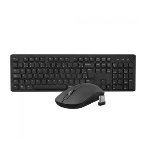 Kit Teclado Membrana E Mouse Akko Akp104 Wl Preto
