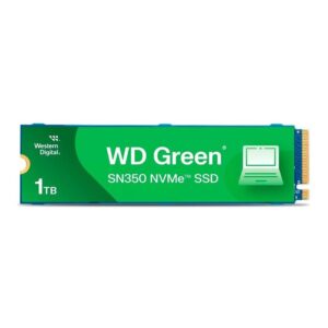 SSD Wd Green 1TB Sn350, M.2 2280, Pcie, Nvme, Leitura 2400Mb/S E Gravacao1850Mb/S, Verde   Wds100T2G0C