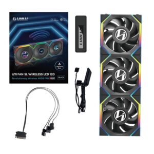 Fan Gamer Uni Fan Sl Wireless Lcd 120 Argb Preto