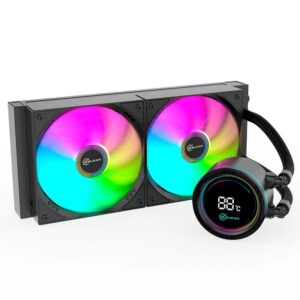 Water Cooler Kalkan Alpha 240Mm Argb Tela Digital Preto Klk00047