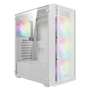 Gabinete Gamer Gamdias Aura Gc 9m Elite Argb Wh Branco Com 3 Fan