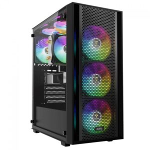 Gabinete Gamer Gamdias Aura Gc 9m Elite Argb Preto Com 3 Fan