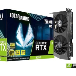 Placa De Vídeo Zotac Geforce Nvidia RTX 3050 6Gb 96Bits Zt A30510H 10L