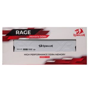 Memoria DDR4 Redragon Rage Branco 3200Mhz/Cl16 8GB