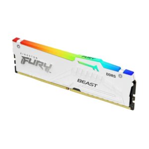 Memoria DDR5 Kingston Fury Beast, RGB 16GB 5600Mhz, White, Kf556C36Bwea 16