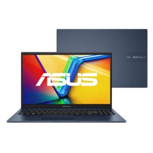Notebook Asus Vivobook X1504Va - Intel Core i5-13340u, Memória 8GB DDR4, SSD 512GB, Tela 15.4" Full HD, Windows 11 Home - Quiet Blue