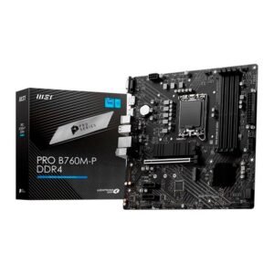 Placa Mae Msi Pro B760m-p DDR4 (LGA 1700/4xDDR4/HDMI/DP/VGA/M.2/USB 3.2)