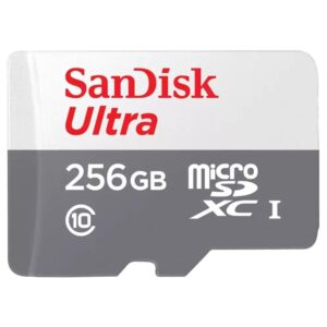 Cartao de Memoria Sandisk Ultra 256GB Micro Sd Sdxc Uhs-i Classe 10 C/ Adaptador - Sdsqunr-256g-gn6ta