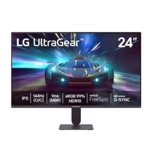 Monitor Gamer Lg Ultragear 24" Full HD IPS 144hz, 1ms, Gsync, Freesync, Hdr10 - Preto 24g411ab