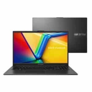 Notebook Asus Vivobook E1504 - AMD Ryzen 5 40, Memória 16GB DDR5, SSD 512GB, Tela 15.6" Full HD IPS - Black